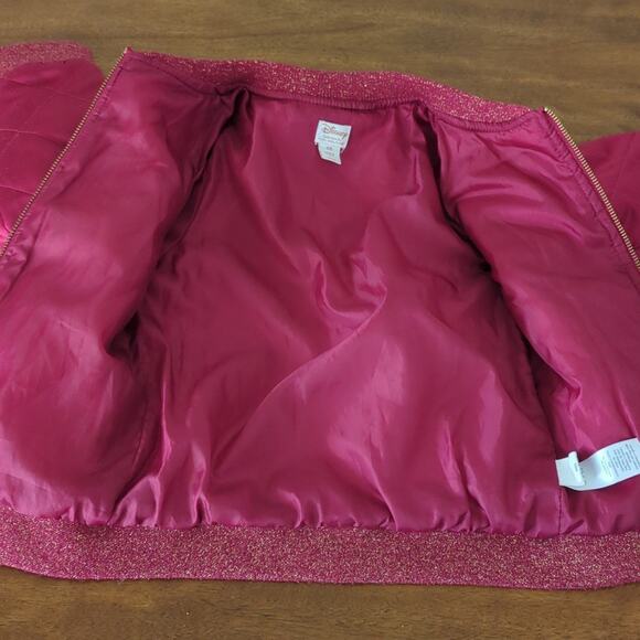 Disney collection by TUTU contour girls satin quilted bomber Jacket size 5/6 GUC - Picture 6 of 6